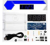 Kit de tube numérique interactif à faire soi-même offrant une expérience pratique dans la formation de compétences électroniques de base (bleu)