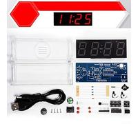Kit de tube numérique interactif à faire soi-même offrant une expérience pratique dans la formation de compétences électroniques de base (rouge)