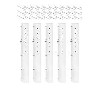 Kit de tubes de culture ventilés pour abri de , 5 pièces en polypropylène, protège-tronc d'arbre libérables, matériel pour la sécurité du verger, le reboisement, la protection des