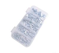 Kit de tubes de pêche en aluminium pour la fabrication de bas de ligne et la protection de ligne - Émerillons et boutons-pression antirouille - Accessoire pour installation simple ou double fil (500