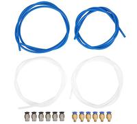 Kit de tubes et de raccords PTFE de l'imprimante 3D | 4pcs 4 mm OD THEAUX TOLERANT THELL + 6PCS PC4 - M6 / 6PCS PC4 - Connecteurs M10 | Compatible pour 1,75 mm E - série 3 / CR -