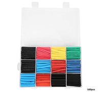 Kit de Tubes thermorétractables de Couleurs mélangées, 560 pièces, Manchon de câble pour Atelier d'identification de Fils