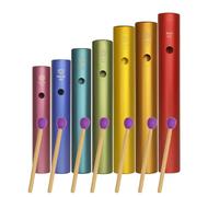 Kit de tubes wah-wah en aluminium, 7 pièces, percussions à main avec maillet, 512 Hz/576 Hz/640 Hz/684 Hz/768 Hz/864 Hz/960 Hz, accordeurs pour accompagnement musical