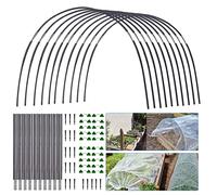 Kit de tunnel de culture pour serre - Cadre de serre, tunnel de jardin, cerceaux de serre, pour intérieur et extérieur - Support surélevé pour plantes (30)