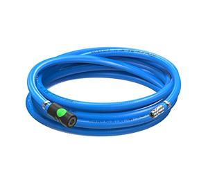 Kit de tuyau à air comprimé AUPROTEC 13 mm Ø intérieur 40 m en PVC I Avec raccord de sécurité Prevost S1 pour compresseur à air comprimé I Tuyau de compresseur Würth hautement flexible