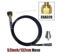 Kit de tuyau adaptateur à connexion rapide Terra DUO ART for eau gazeuse, cylindre de réservoir de CO2 externe W21.8 CGA320 G3/4, adaptateur de réservoir(CGA320 52inch)