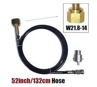 Kit de tuyau adaptateur à connexion rapide Terra DUO ART for eau gazeuse, cylindre de réservoir de CO2 externe W21.8 CGA320 G3/4, adaptateur de réservoir(W21.8-14 52inch)