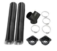 Kit de tuyau d'aération de chauffage - Sortie d'air chaud pour conduit de voiture de 75 mm, ensemble de clips de tuyau de chauffage de stationnement | Résistance professionnelle à hautes tempér