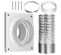 Kit de tuyau d'aération pour sèche-linge, d'échappement murale fine, accessoire de ventilation peu encombrant, 650 g, pour les zones de buanderie étroites, cuisine, plafond, salle de bain