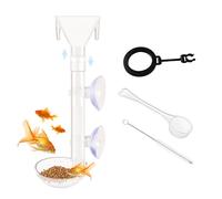 Kit de tuyau d'alimentation d'aquarium, tube d'alimentation pour crevettes et crevettes, longueur réglable, avec ventouse, tube d'alimentation pour crevettes d'aquarium