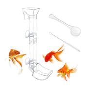 Kit de tuyau d'alimentation pour poissons d'aquarium - tube d'alimentation des crevettes transparentes avec alimentation, distributeur d'aliments pour les réservoirs de poisson anti -flottant, strumen