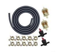 Kit de tuyau de carburant de 2 m ID de 6 mm avec valves d'arrêt