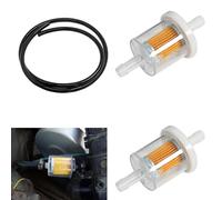 Kit de Tuyau de Carburant,Filtre à Essence de 8 MM,1M Durite Essence,Filtre Essence Moto,Filtre à Carburant,Kit de Tuyau à Essence pour Moto,Tondeuses à Gazon,Scooters