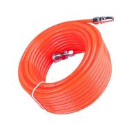 Kit de tuyau de compresseur d'air avec des coupleurs de connexion rapide, 5 mm id 8 mm OD Flexible non-malage en PVC pour usage industriel rouge 20m