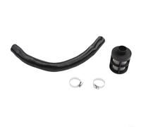 Kit de tuyau de conduit de 60 cm avec filtre d'admission de 25 mm et deux clips de 25 mm compatible avec les chauffages diesel ayant un diamètre d'entrée de 25 mm (A)