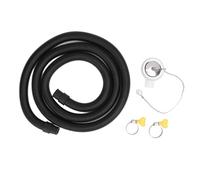 Kit de tuyau de connecteur de vidange de puits Munefe RV Munefe, kit de tuyau adaptateur de vidange à angle droit en acier inoxydable, connecteur de tuyau de vidange RV pour évier