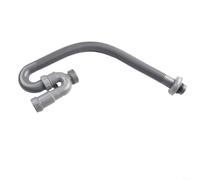 Kit de tuyau de drainage flexible avec design en U pour évier de cuisine, tube en plastique ABS noir pour salle de bain, plomberie, siphon P, pour une installation et un entretien faciles