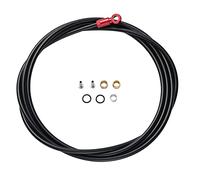 Kit de tuyau de frein à disque hydraulique pour vélo Shimano BH90 avec adaptateur banjo Rouge/or/argenté 2000 mm