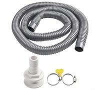 Kit de tuyau de pompe de cale en PVC de 1,8 m avec colliers de serrage en acier inoxydable et connecteur pour un fonctionnement fiable du bateau (1,9 cm)