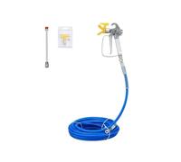 Kit de tuyau de pulvérisation de peinture sans air, tube en fibre haute pression de 50 pieds, 3600 psi, avec tige de 8 pouces, buse 517 et protection de buse incluses Peinture DIY