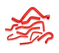 Kit de tuyau de radiateur de voiture en silicone KIMISS 9Pcs pour D15 D16 SOHC EG/EK 1992-2000 (Rouge)