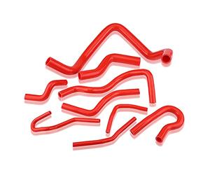 Kit de tuyau de radiateur de voiture en silicone KIMISS 9Pcs pour D15 D16 SOHC EG/EK 1992-2000 (Rouge)