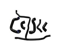 Kit De Tuyau De Radiateur Et De Chauffage En Silicone 6Pièces Compatible Avec BMW Pour E30 M20 320i/325i 1989 1990 1991 1992 Pièces De Rechange De Moteurs Automatiques Tuyau refroidissement(Black)