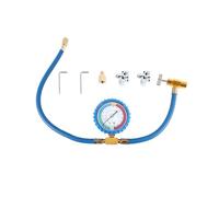 Kit de tuyau de recharge de fréon R134A for réfrigérateur, manomètre for tuyau de charge de réfrigérant R134A for climatisation, tuyau de vanne de perçage for réfrigérant T33C