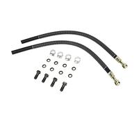 Kit de Tuyau de Refroidisseur D'huile de Radiateur de Moto Aramox 450Mm Tuyau D'huile + Radiateur à Vis M10X1.25 et Accessoires pour - Dirt Bike