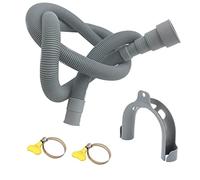 Kit de tuyau de vidange de lave-glace - Tuyau de vidange de rechange avec collier de serrage - Tuyau de vidange ondulé et flexible pour grandes interfaces de coupe de 20 mm, 24 mm, 30 mm, 38 mm Zorq