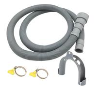 Kit de tuyau de vidange de laveuse - Matériau PVC primaire, interface de coupe de 20 à 38 mm, tuyau ondulé flexible sémantique profond, matériau secondaire en polypropylène | Tube pour