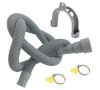 Kit de tuyau de vidange pour lave-linge - 4 mètres, remplacement de tu yau de vida nge épais pour lave-vaisselle | de vidage ondulé Portable avec crochet en forme de U pour Machine à laver, lave-