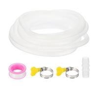 Kit de tuyau de vidange universel for climatiseur, 50 pieds, for mini-pompes à chaleur sans conduit, extension de drainage for CVC, transparent(20Ft)