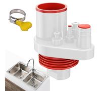 Kit de tuyau d'évacuation pour évier - Kit d'encastrement, adaptateur d'eaux usées pour salle de bain, douche, baignoire, mobile, caravane et sanitaire