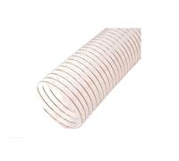 Kit De Tuyau D'extraction De Poussière De Tuyau De Collecte De Poussière Antistatique Tuyau En Polyuréthane PU Résistant À La Perforation, Matériau PVC Transparent(L 2m(6.5 Ft),Dia-25MM (1.0 Inch))