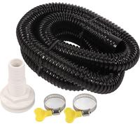 Kit de tuyauterie de pompe de cale sanitaire par ajustement de la coque 1-1/8 pouce DIA 6,6ft Long PVC 2PCS -clamp pour bateau
