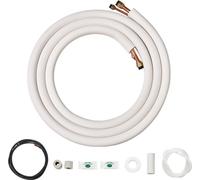Kit de tuyauterie mini split 4,8 m tube cuivre AC avec câble de raccordement 9,53/5,8 mm - Installation de climatisation - Accessoires pour systèmes de chauffage et de refroidissement