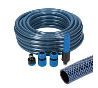 KIT TUYAU DE JARDIN BLUE INTÉRIEUR Ø15mm. EXTÉRIEUR Ø20mm (5/8"") ROULEAU 25m AVEC ACCESSOIRES EDM