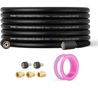 Kit de tuyaux de nettoyage de canalisations Raccord M22-14mm - Max. 248,21bar Nettoyeur de canalisations avec rayon de courbure de 19,1mm - Accessoires de nettoyage haute pression y compris 5x raccord