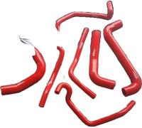 Kit de tuyaux de radiateur en silicone, matériau haute performance, résistance extrême à la température, rouge