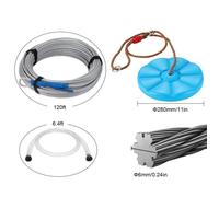Kit de Tyrolienne -VEVOR-36,6 m Tyrolienne pour Enfants et Adultes-pour Jardin Arrière-cour Extérieur