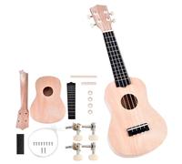 Kit De Ukulélé à Monter Soi-même, 21 Pouces, 4 Cordes, Matériel En Bois De Tilleul, Construisez Votre Propre Ukulélé Non Peint Pour Enfants, Amis Et Famille