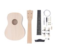 Kit de ukulélé DIY de 61 cm, taille concert, peignez votre propre ukulélé en tilleul d'acajou avec touche en palissandre, kit d'artisanat complet pour débutants, cadeau musical