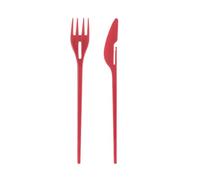 Kit de vaisselle - Couverts légers pour manger hygiénique, fourchette pliable et réutilisable, couteau, baguettes avec pochette de rangement, fournitures de salle à manger pour le camping, la randonné