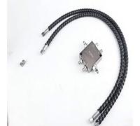 Kit de valve à coussin pour mini pelleteuse avec tuyaux hydrauliques de 6,35 mm et filetage M14 × 1,5, pièce de rechange universelle pour la plupart des mini excavatrices et machines à moteur pivotant
