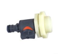 Kit de valve de mamelon 3/4 à connexion rapide pour jardin avec corps en PVC et contrôle du débit d'eau de précision