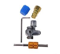 Kit de valve de rénovation AC pour conversion R12 à R134A, adaptateur de valve de robinet en laiton BPV-31 avec capuchon anti-poussière, pour raccords de modernisation CVC pour air automobile
