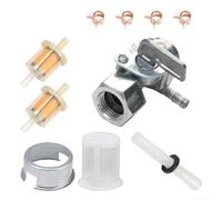 Kit de valve de réservoir de carburant filetée interne pour générateurs avec interrupteur à huile et vanne d'arrêt compatible avec plusieurs modèles de générateurs 4000 4375 6500 8750 9000