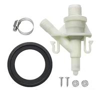 Kit de valve d'eau de toilette en ABS amélioré pour camping-cars, avec joint à boule de chasse en caoutchouc, empêche les fuites et le gel, pour toilettes Dometic série 300, 310, 320