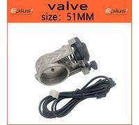 Kit De Valve D'échappement Électronique Universel,51/63/76mm,Avec Bouton De Contrôle Et Interrupteur,Pour Voiture - Type Valve 51mm